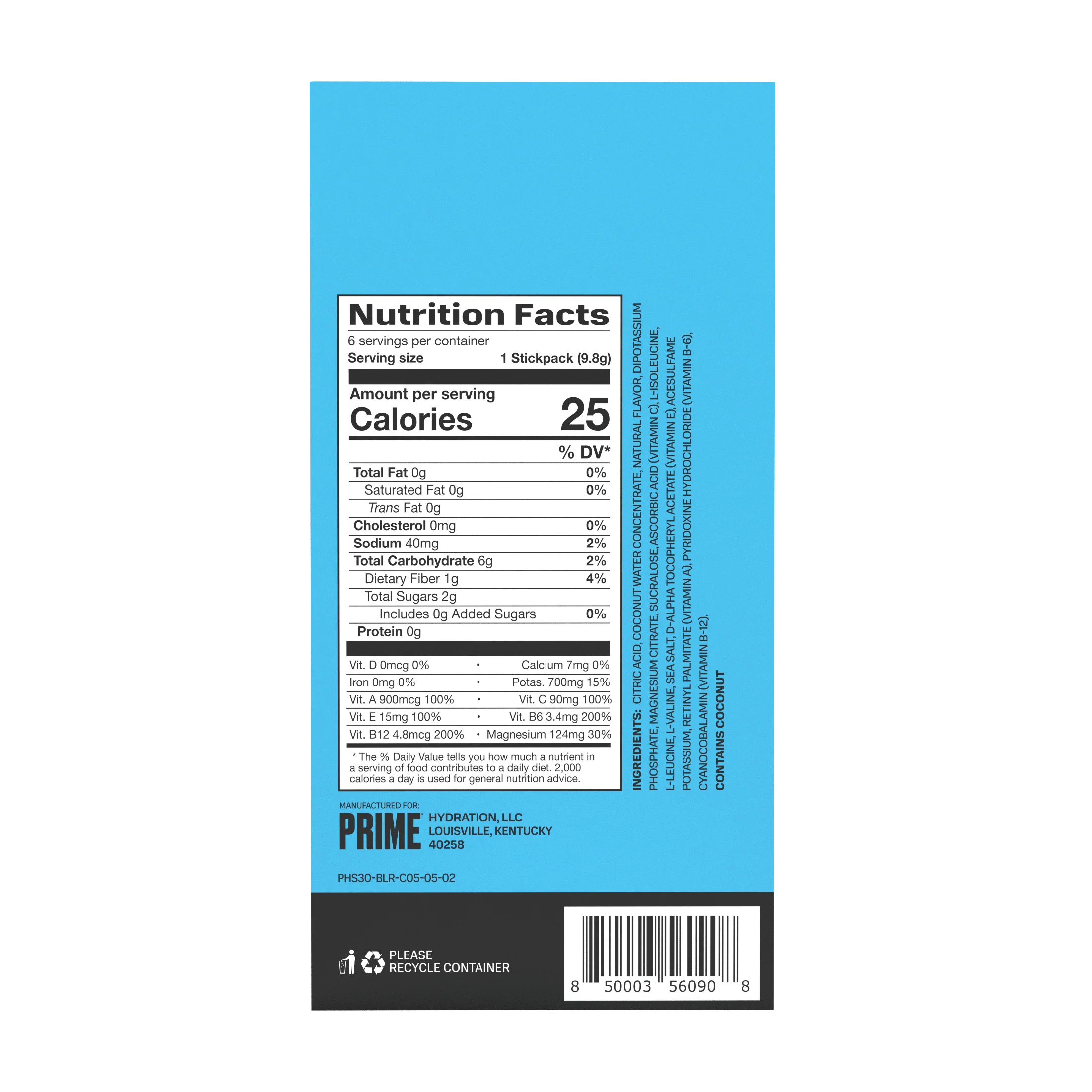 Hydration+ Sticks - Blue Raspberry - Image 3